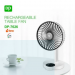 DP 7626 (RECHARGEABLE PORTABLE USB FAN with led light)